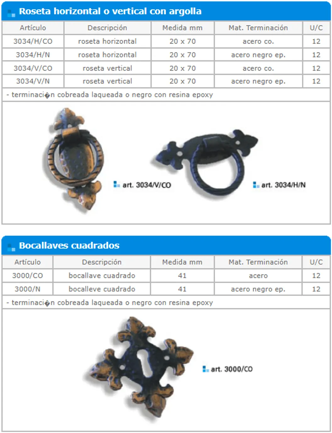 Línea flor de lis para muebles — ficha de catálogo 5