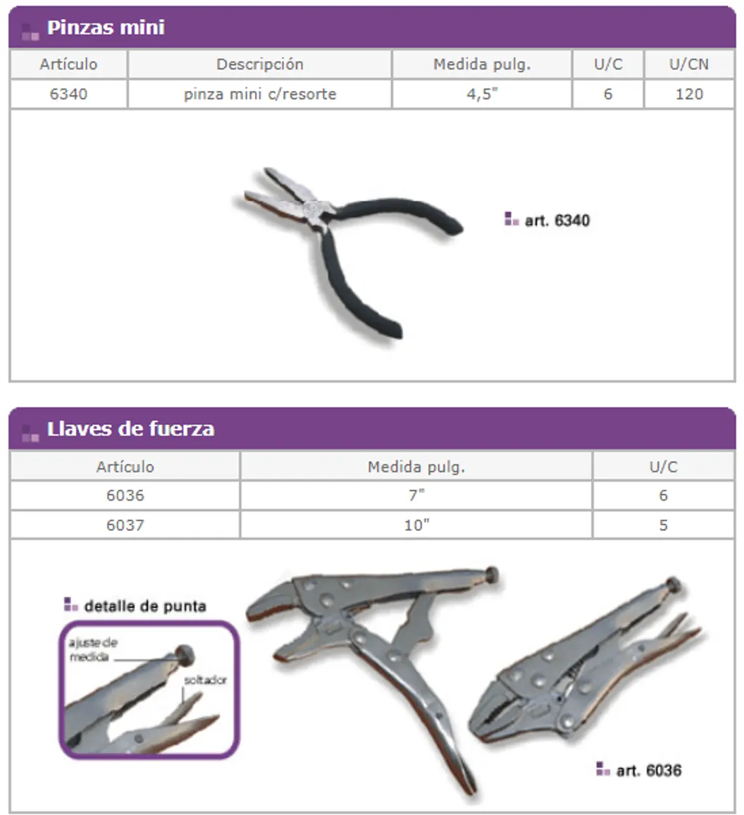 Línea 6000 — ficha de catálogo 5