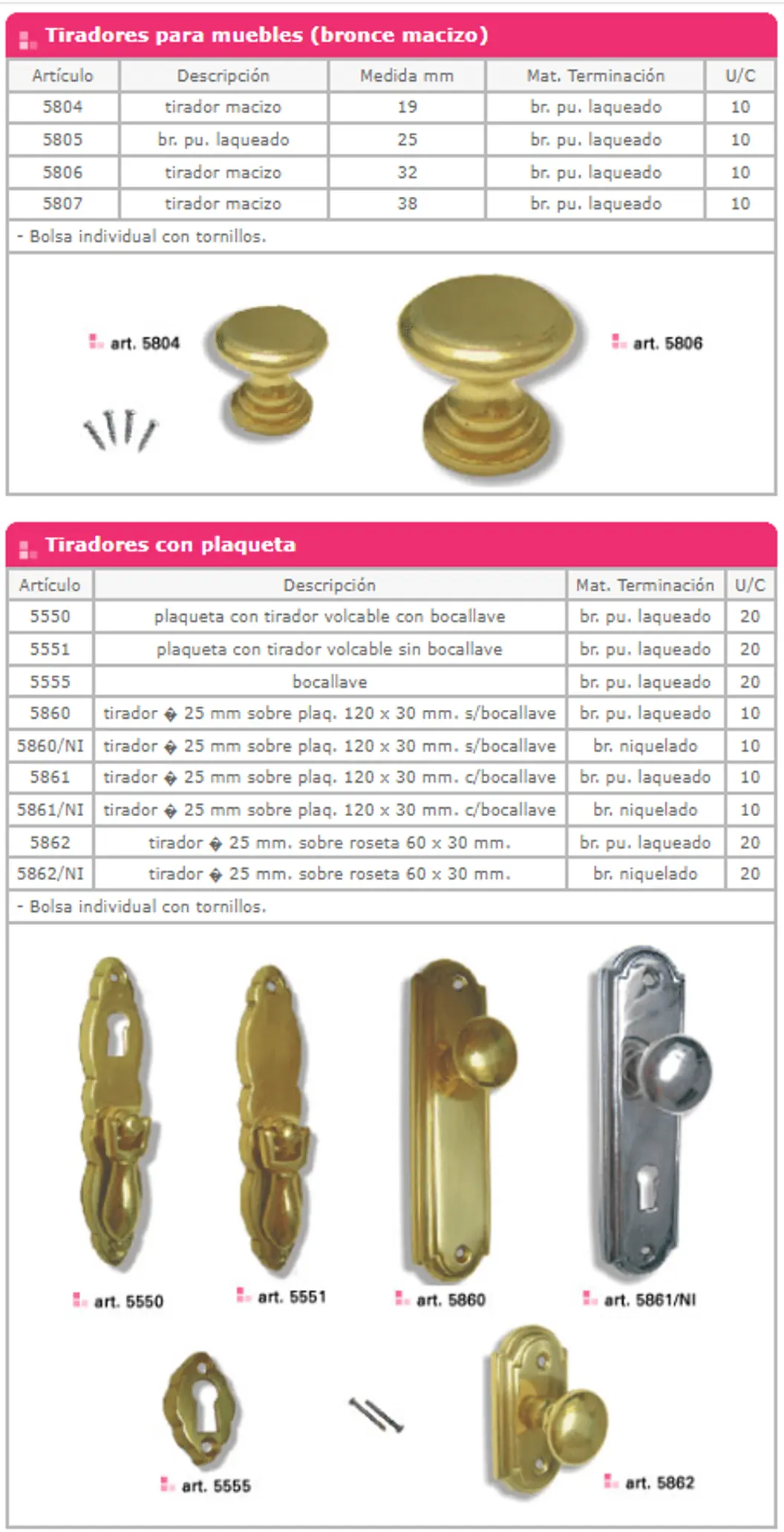 Línea 5000 — ficha de catálogo 9