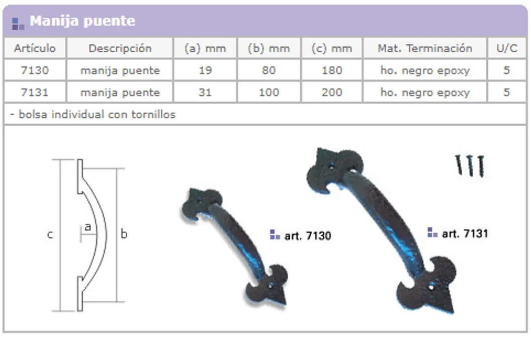 Línea 7000 — ficha de catálogo 5