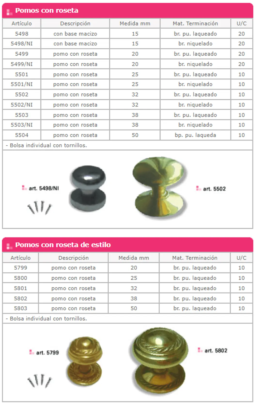 Línea 5000 — ficha de catálogo 8