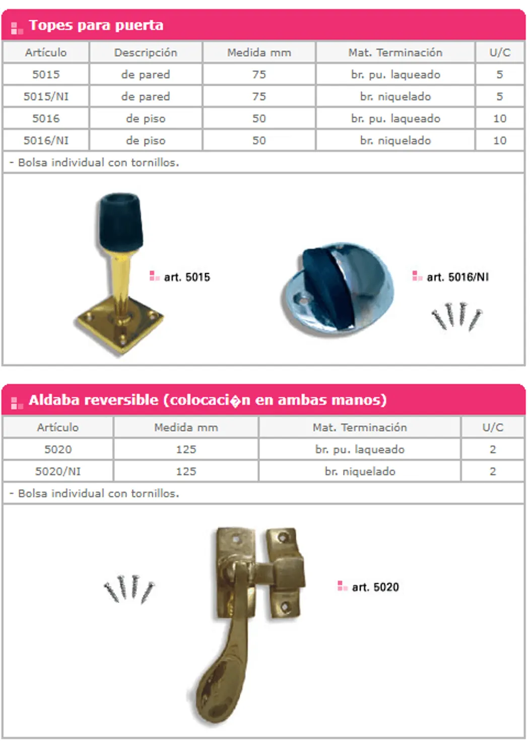 Línea 5000 — ficha de catálogo 4