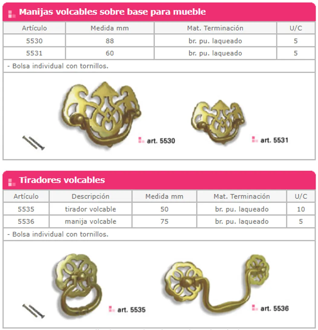 Línea 5000 — ficha de catálogo 12