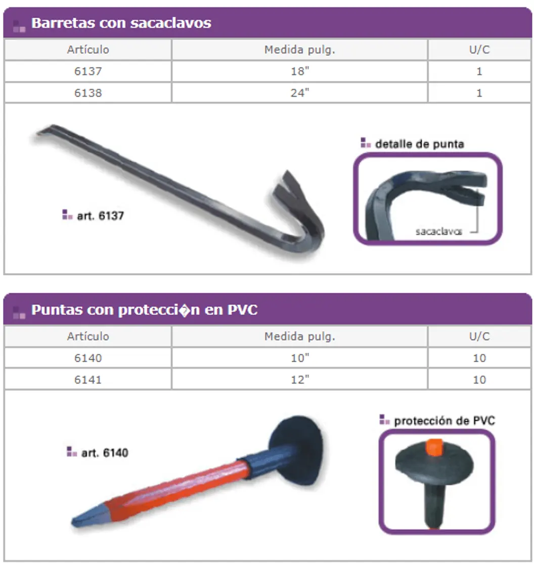 Línea 6000 — ficha de catálogo 12