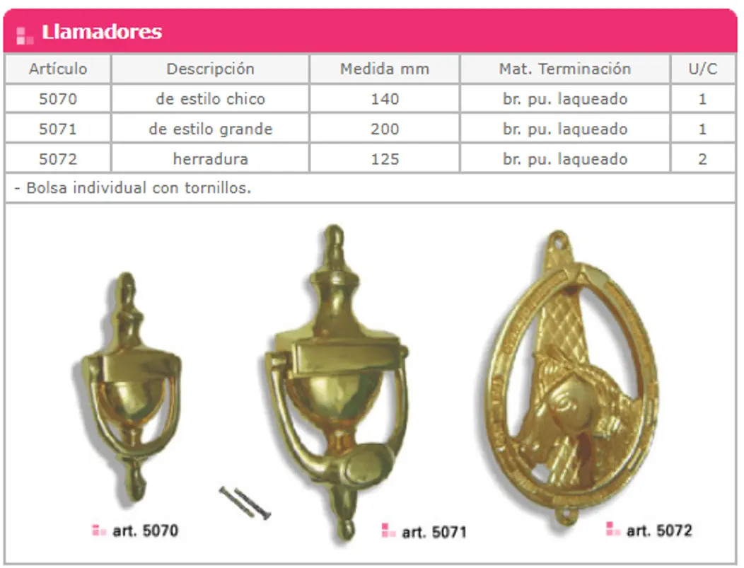 Línea 5000 — ficha de catálogo 16
