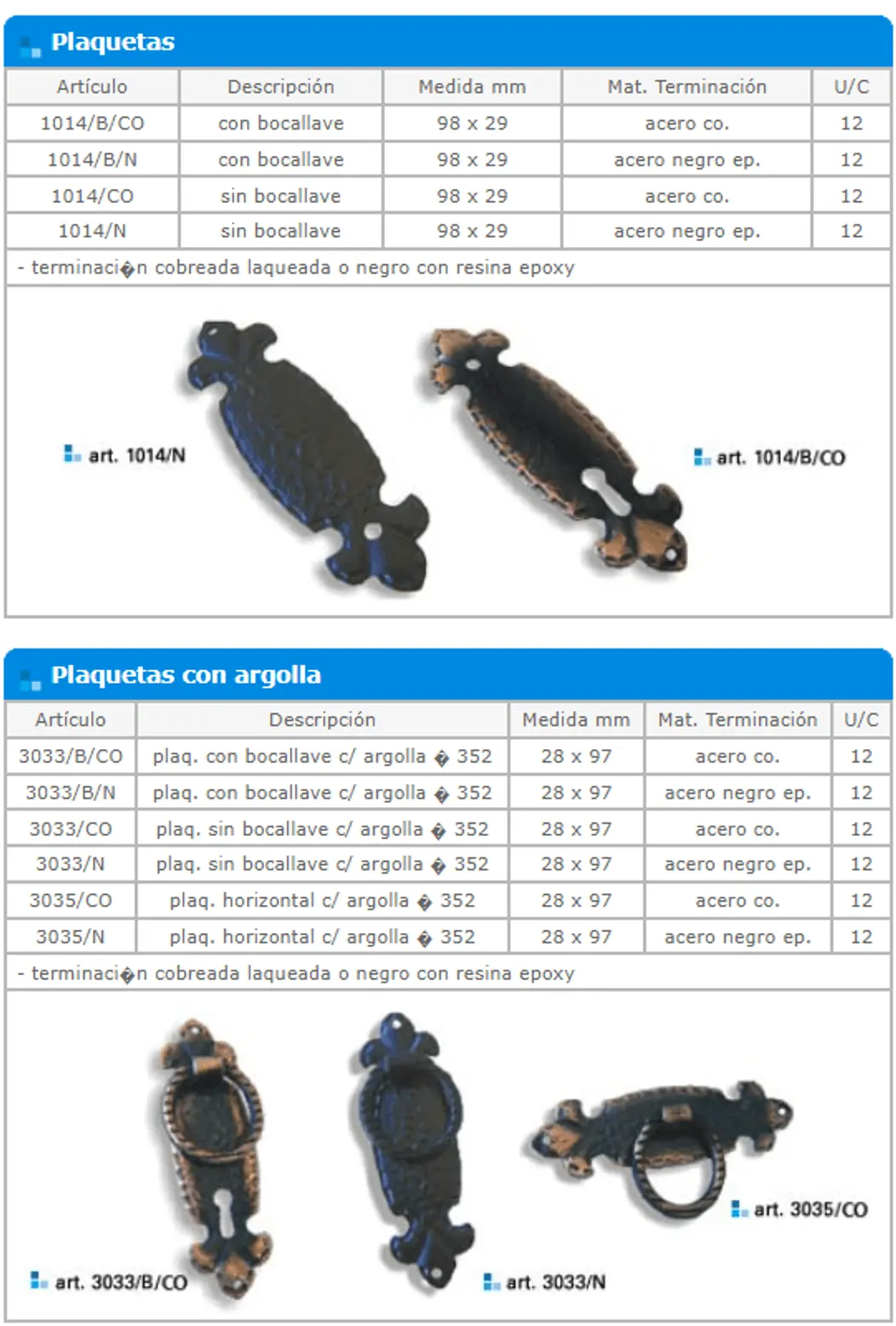 Línea flor de lis para muebles — ficha de catálogo 4