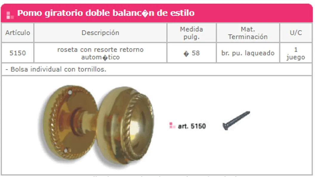 Línea 5000 — ficha de catálogo 17