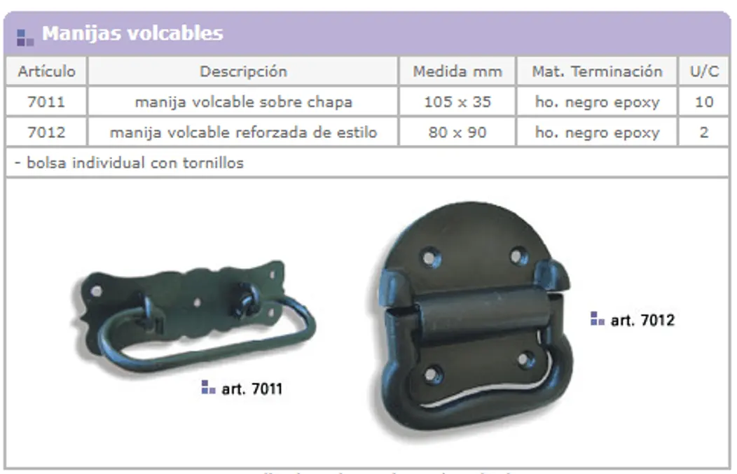 Línea 7000 — ficha de catálogo 2