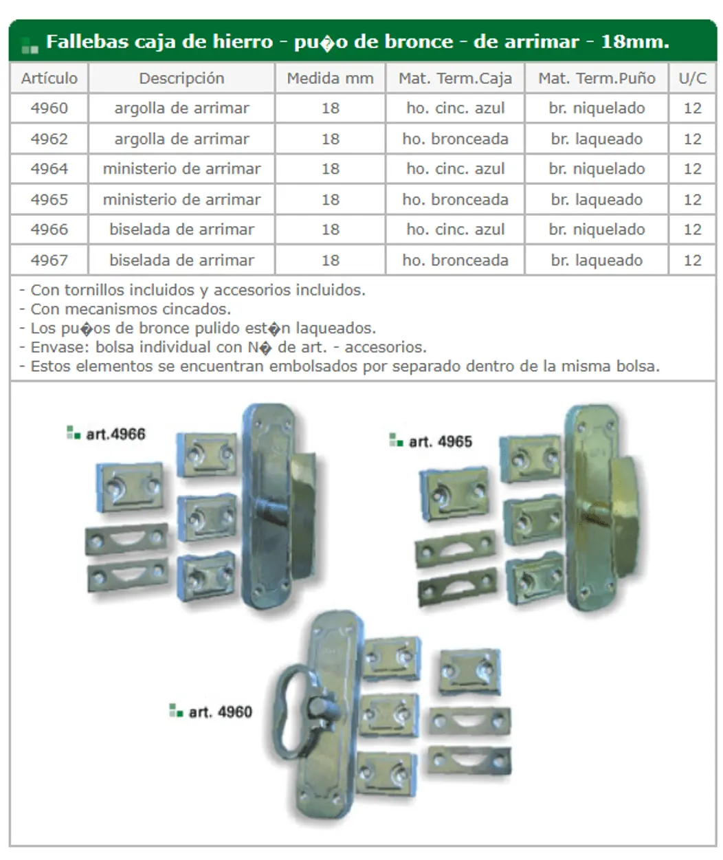Fallebas — ficha de catálogo 8